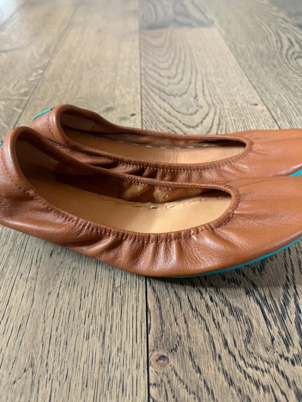 Tieks Ballet Flats Women's 9 Chestnut Brown Nappa Leather Classic City Office